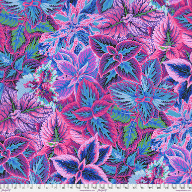 Kaffe Fassett Collective Bold Leaves Blue PWPJ132.BLUE