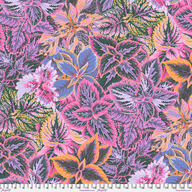 Kaffe Fassett Collective Bold Leaves Pink PWPJ132.PINK