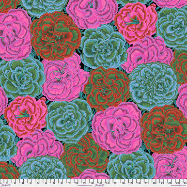 Kaffe Fassett Collective Picotee Carnations Dark PWPJ133.DARK