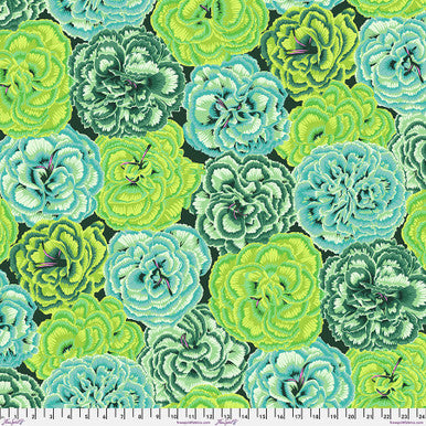 Kaffe Fassett Collective Picotee Carnations Green PWPJ133.GREEN