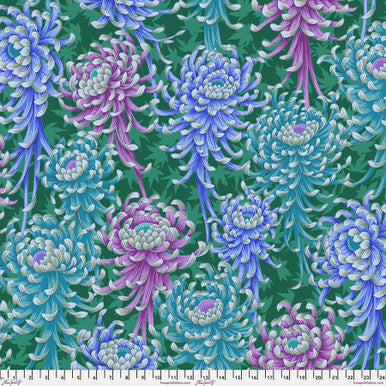 Kaffe Fassett Collective Spider Mums Cool - PWPJ135.COOL