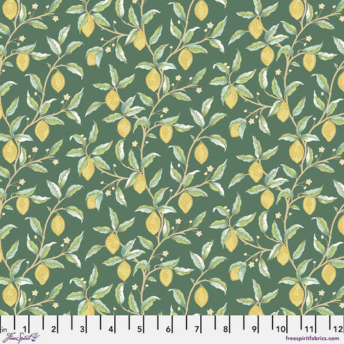 Leicester by The Original Morris & Co Acanthus in Lemon Tree PWWM047.DKGREEN