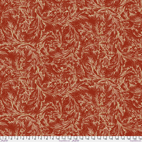 The Cotswold Holiday Collection Acanthus Scroll Red PWWM064.RED