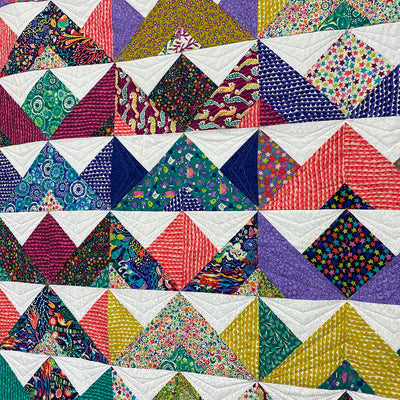 Paper Hats Sample Quilt - 60" x 72"