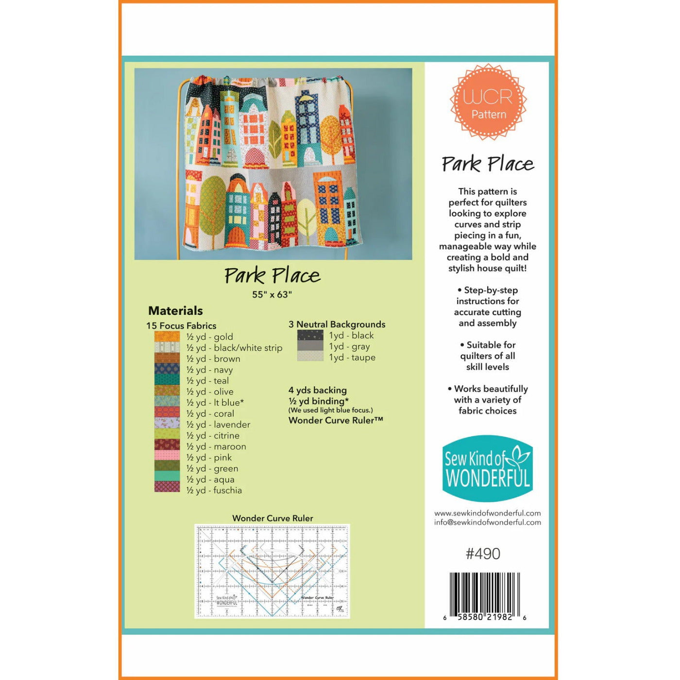 Park Place Quilt Pattern by Sew Kind of Wonderful