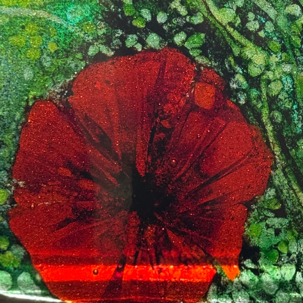 Glass-fused Poppies with Susie Zeitner on 8/30/25