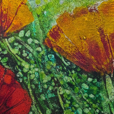 Glass-fused Poppies with Susie Zeitner on 8/30/25