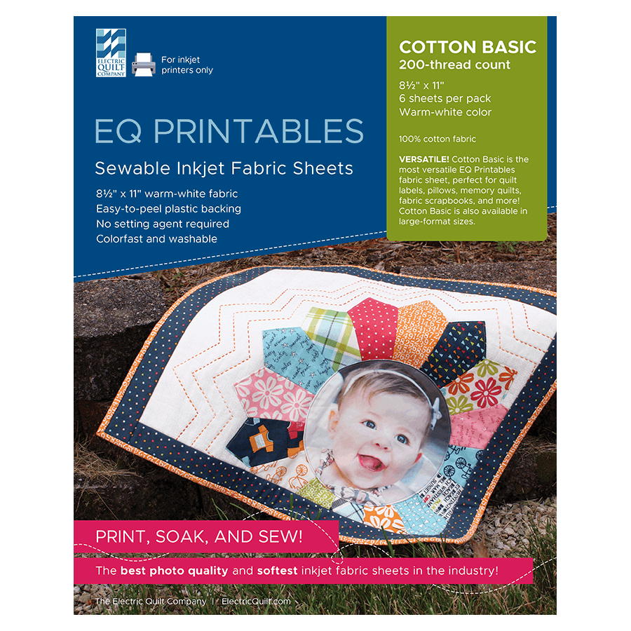 EQ Printables: Sewable Inkjet Fabric Sheets