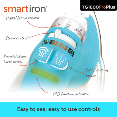 Oliso Pro Plus Smart Iron in Turquoise TG1600-2-TUR