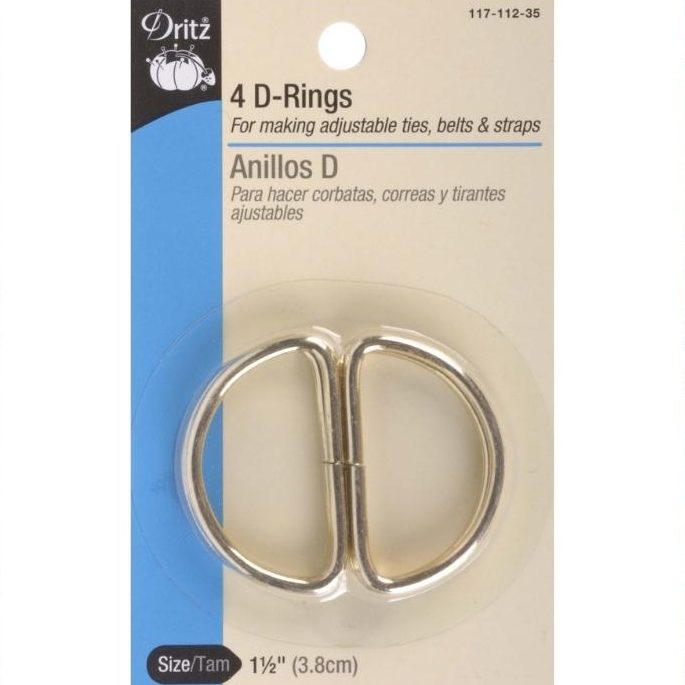 D-Rings Gold 1.5" 4ct