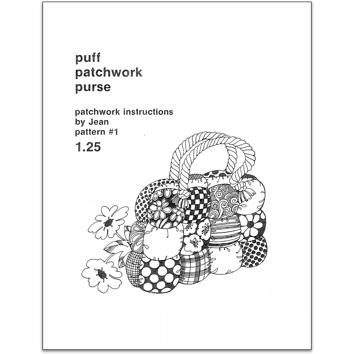 Puff Patchwork Purse Pattern - PDF Download