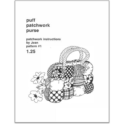 Puff Patchwork Purse Pattern - PDF Download