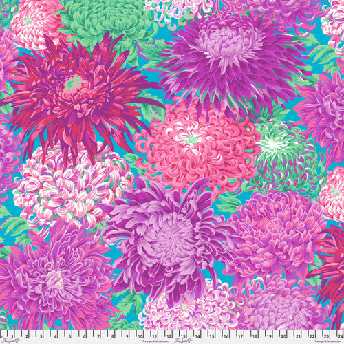 Japanese Chrysanthemum Quilt Back QBPJ003.MAGENTA 108" Wide