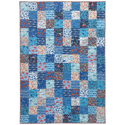 Deep Blue Sea 4 1/2" Roll Precut - 16 Strips