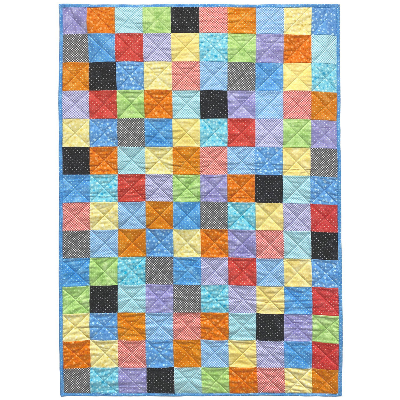 Flannel Fun Patch Finished Quilt 40x55