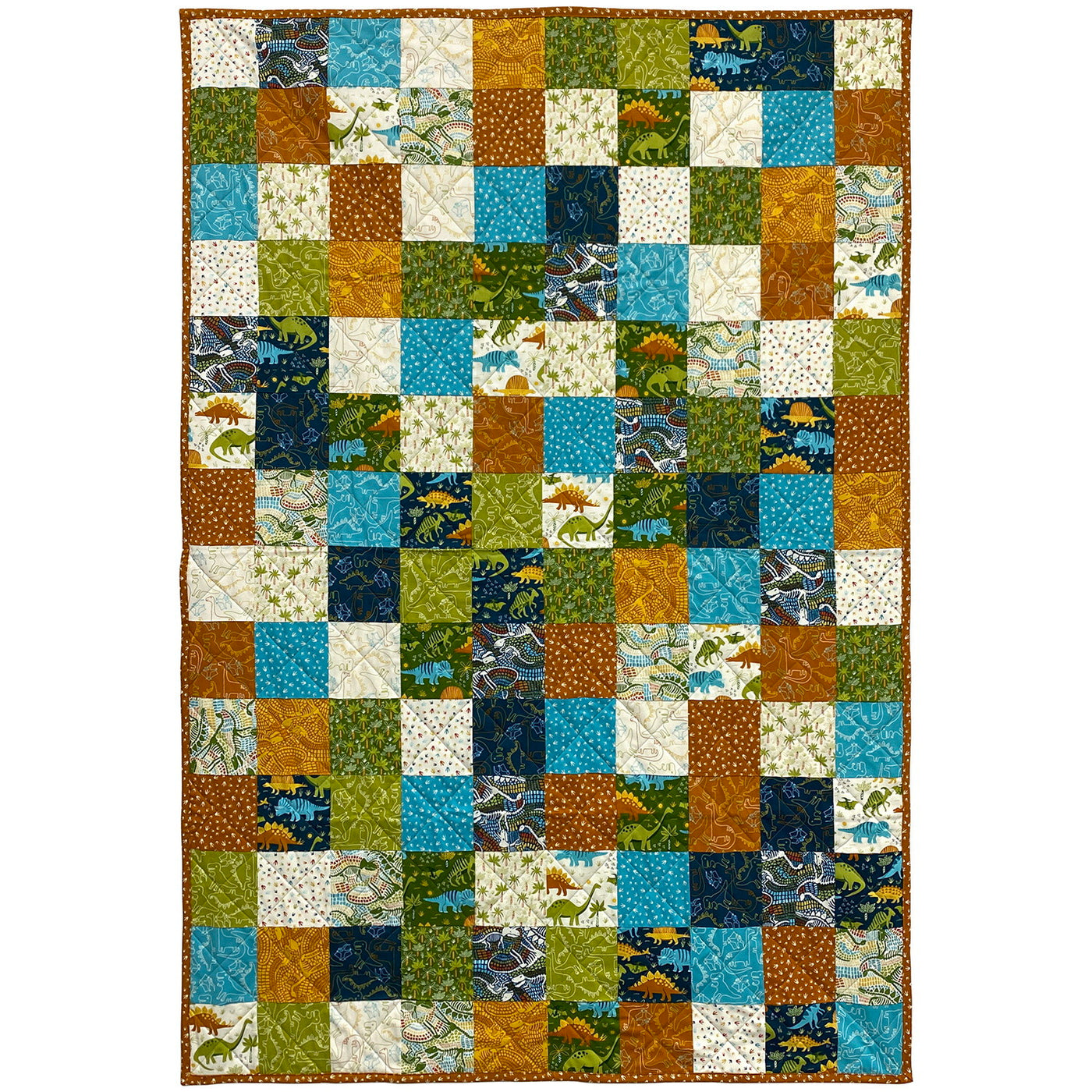 Stomp Stomp Roar  Fast Patch Finished Quilt Handcraft