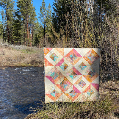 Retro  Rainbow Sample Sale Quilt