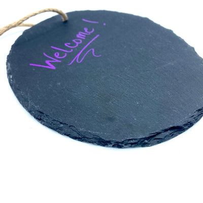 Natural Slate Wall Hanging Board - Oval