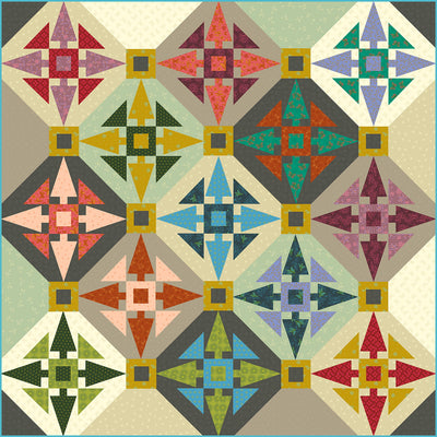 505 Compass Quilt with Sew Kind of Wonderful on 7/12/2024