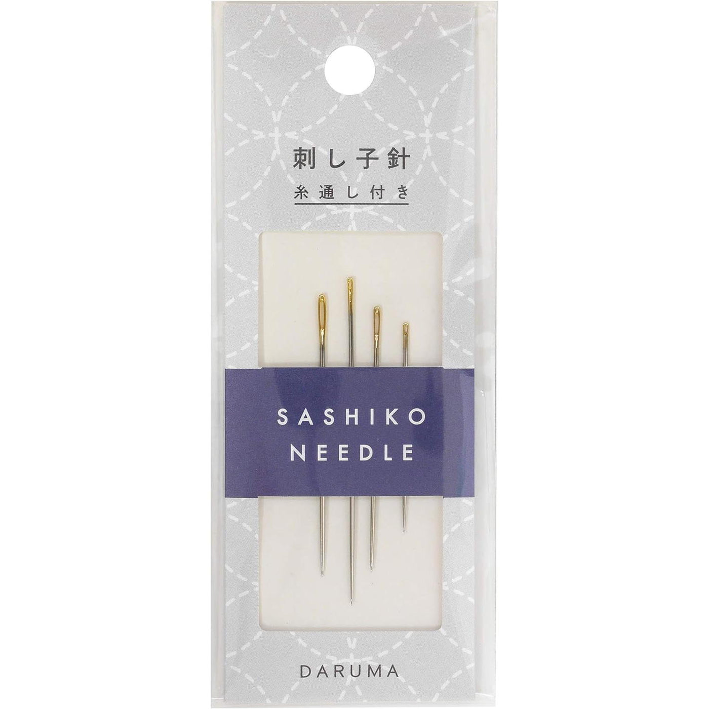 Sashiko Needles w/threader #8861 set of 4 Daruma