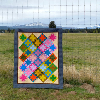 Speckled Sawtooth Garden Quilt Kit