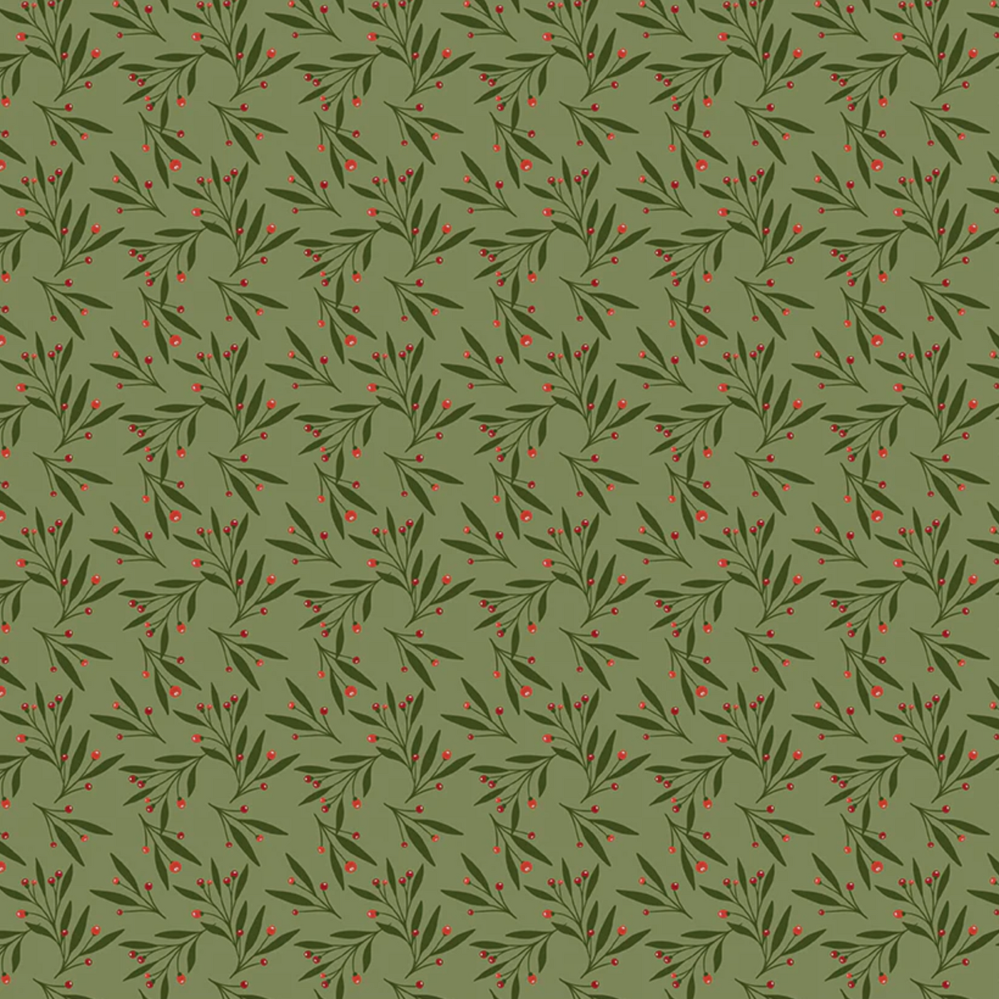 Christmas is in Town Mistletowe Olive C14745-OLIVE