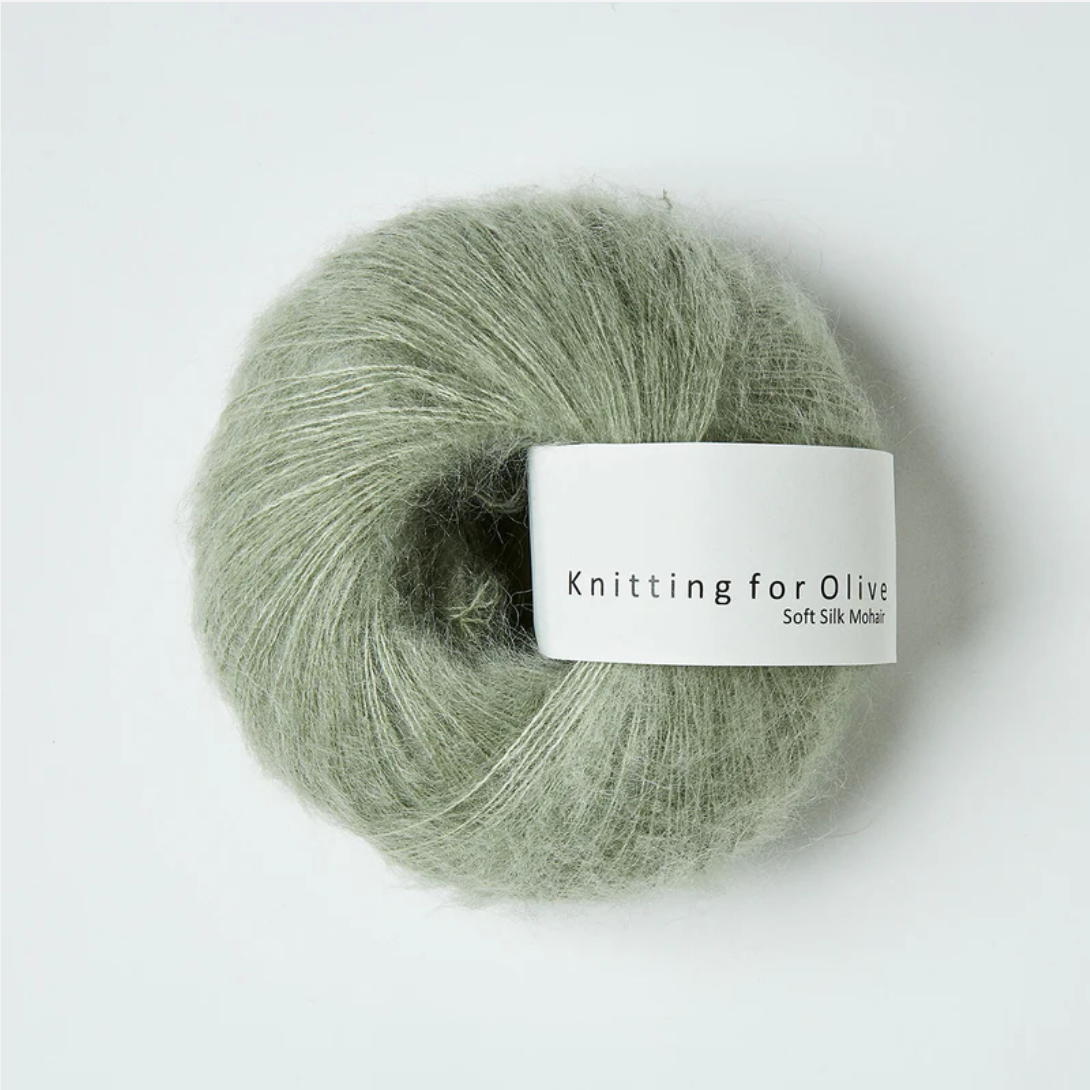 Knitting for Olive Soft Silk Mohair - Dusty Artichoke