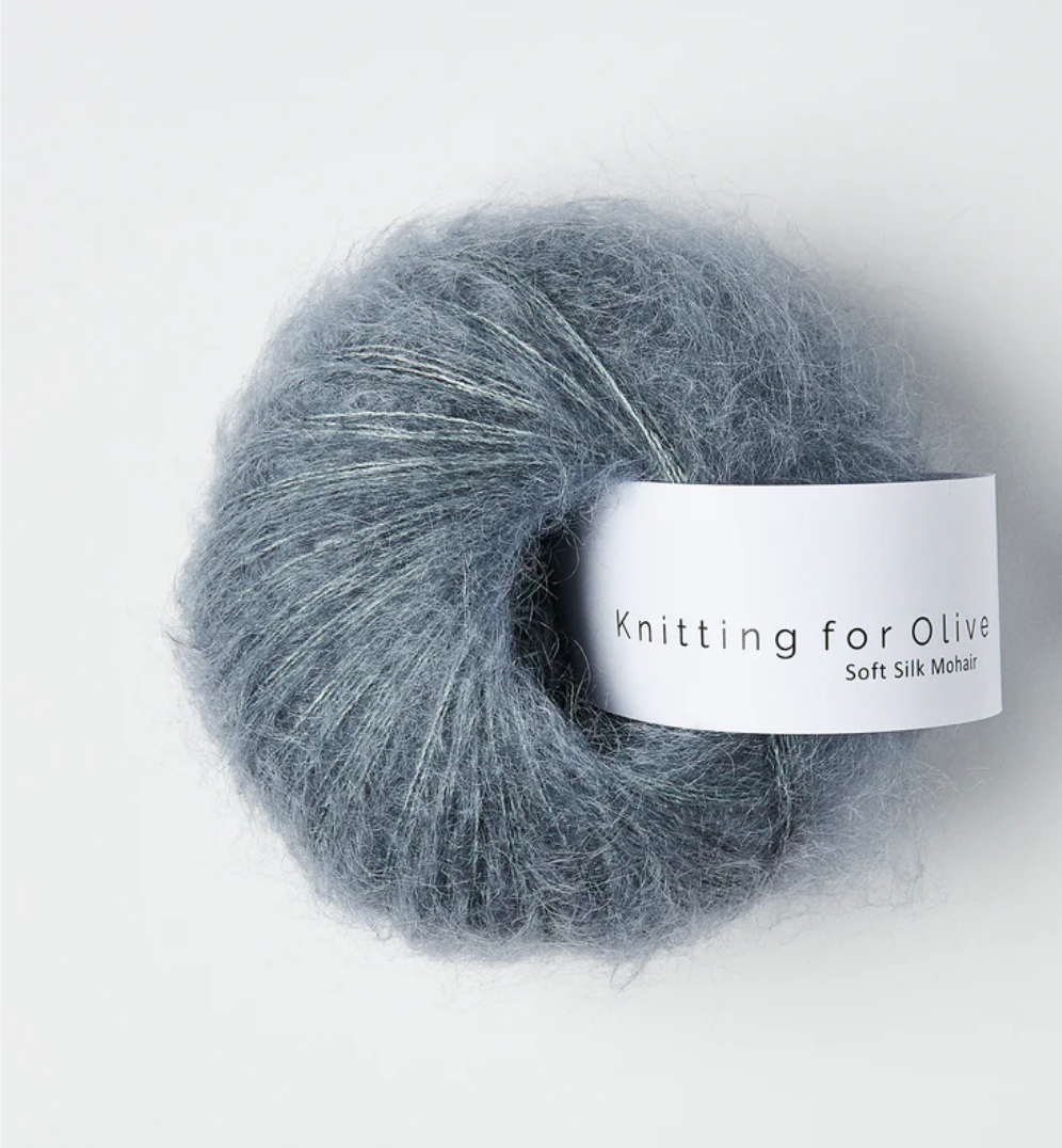 Knitting for Olive Soft Silk Mohair - Dusty Petroleum Blue