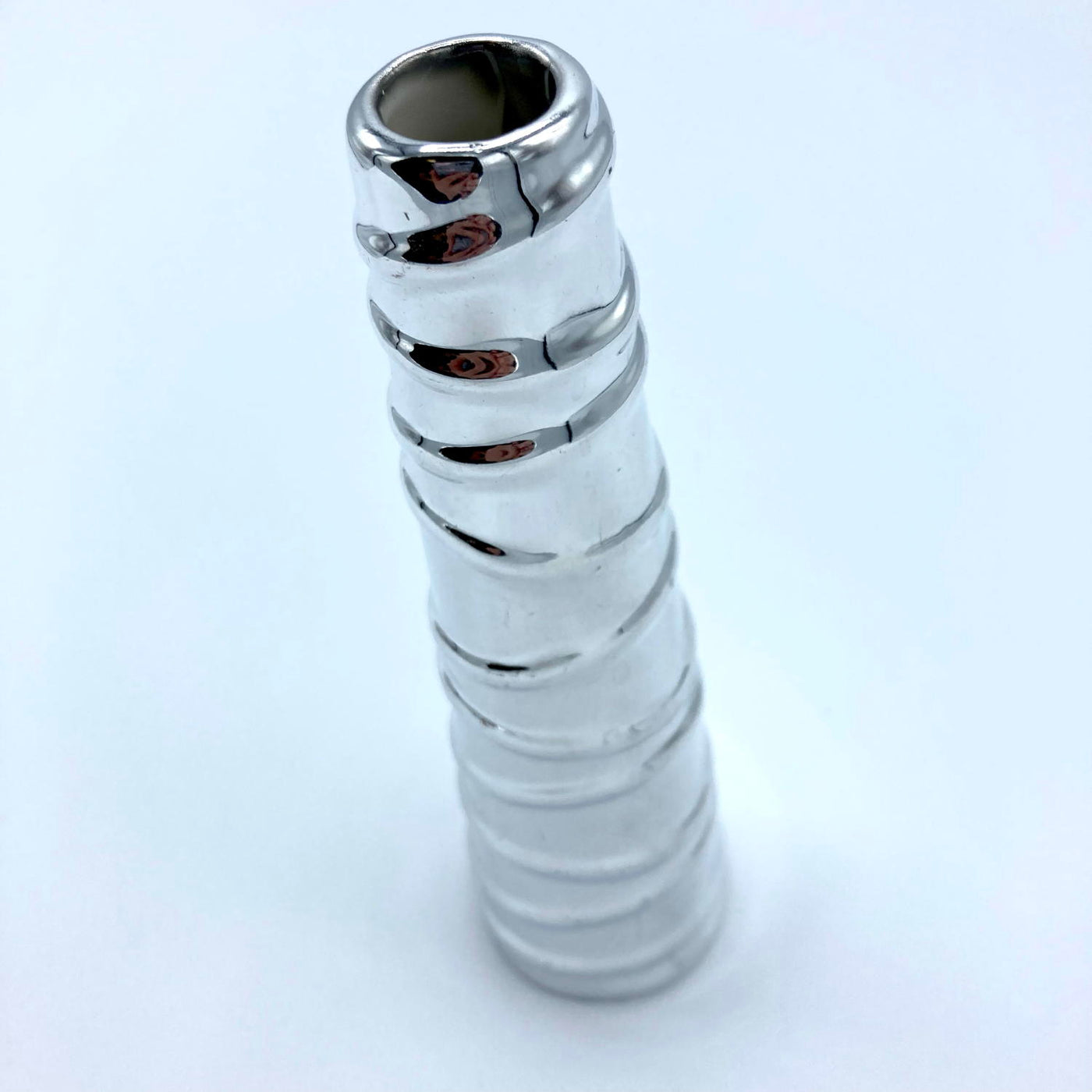 Silver Chrome Bud Vase by Chive