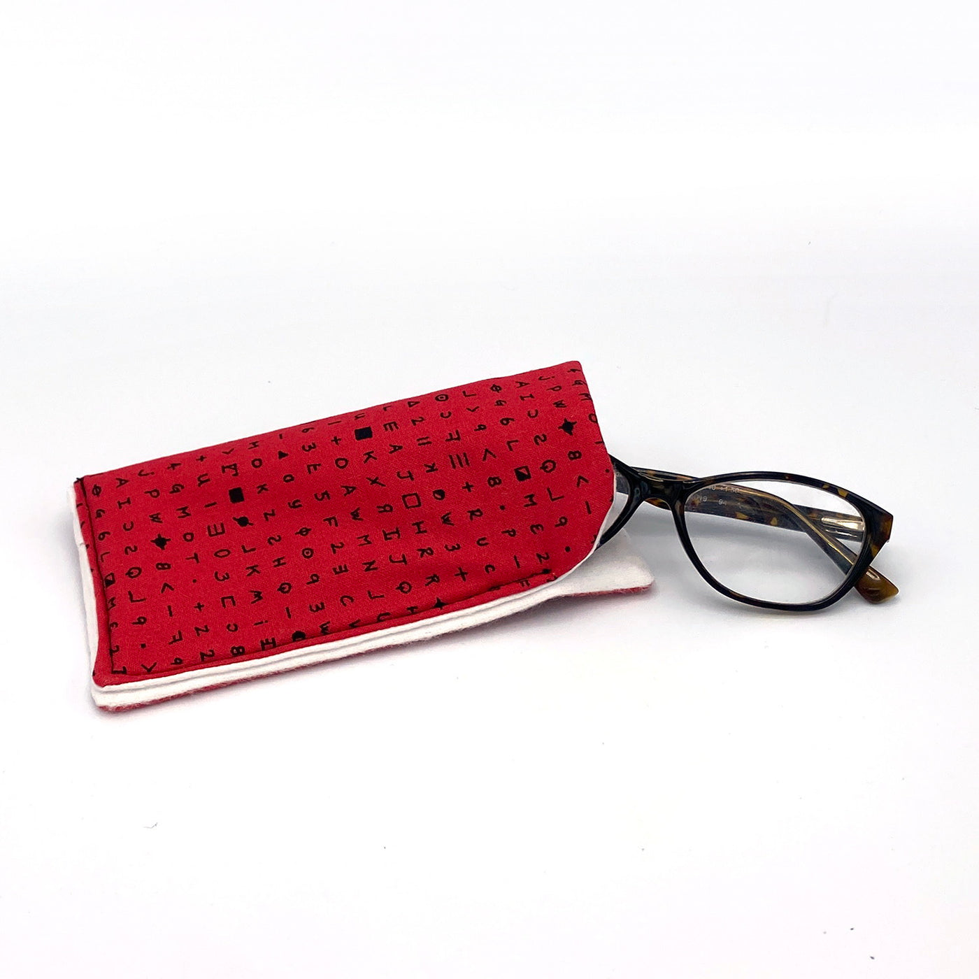 Eye Chart Simple Eyeglass Case Kit