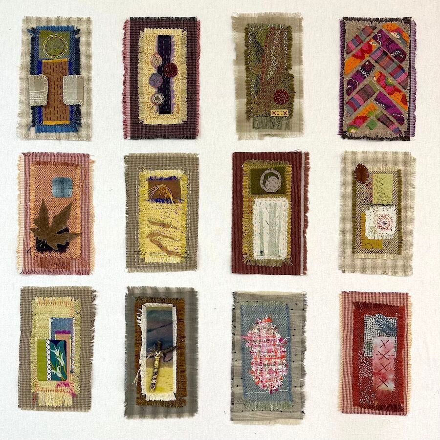 524 Vignettes – Small Studies in Slow Stitch with Pati Fried on 7/11/2025