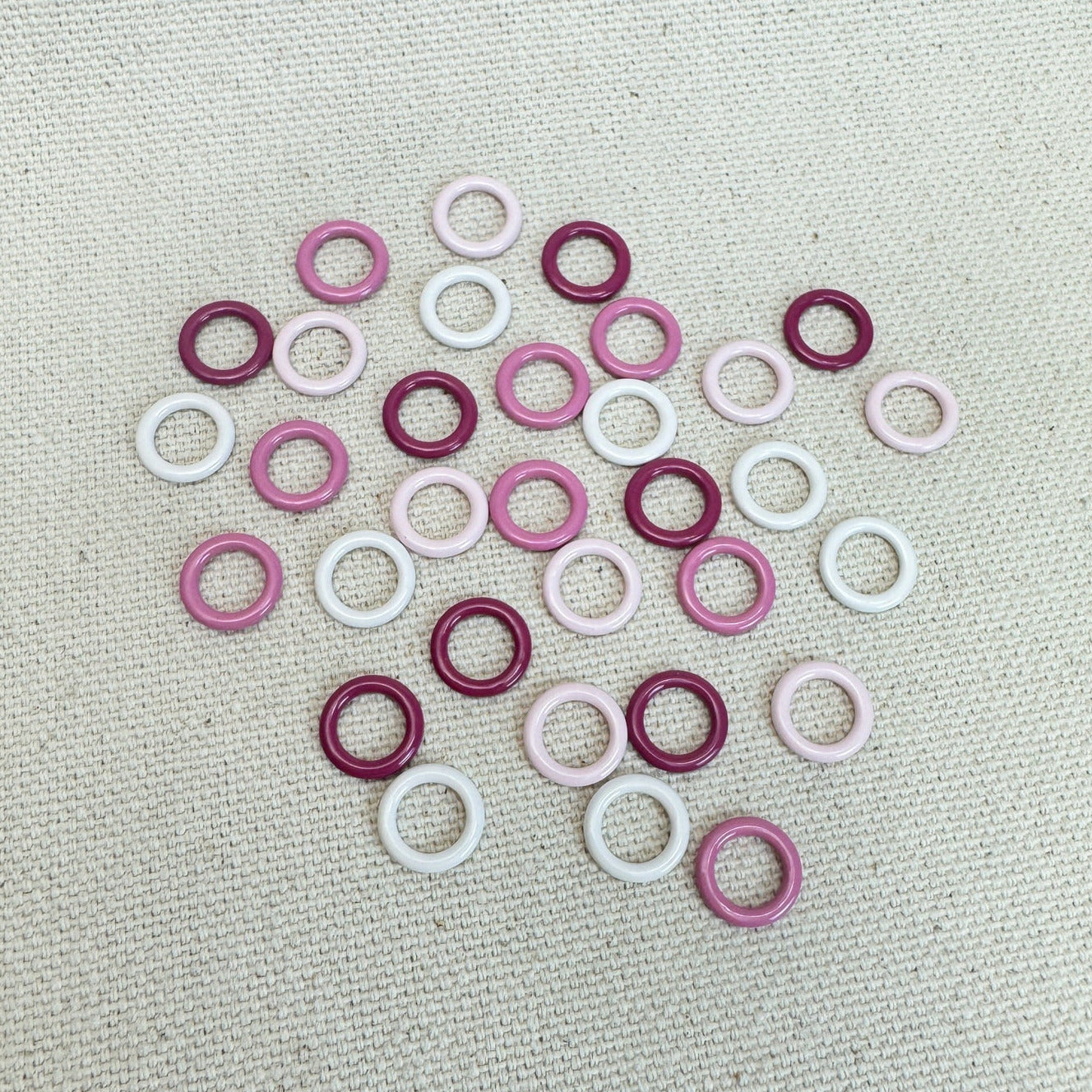 Stitch Markers - Small Rings - Pink Tone