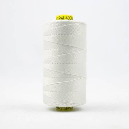 Spagetti Solid 12wt Cotton Thread SP4-100 White WonderFil