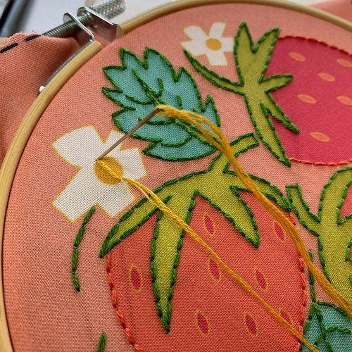 Strawberries Embroidery Kit by Rikrack