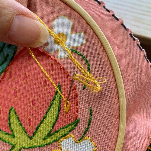 Strawberries Embroidery Kit by Rikrack
