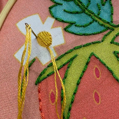 Strawberries Embroidery Kit by Rikrack
