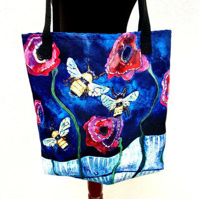 Bee Watercolor Tote by Tall Girl Studio