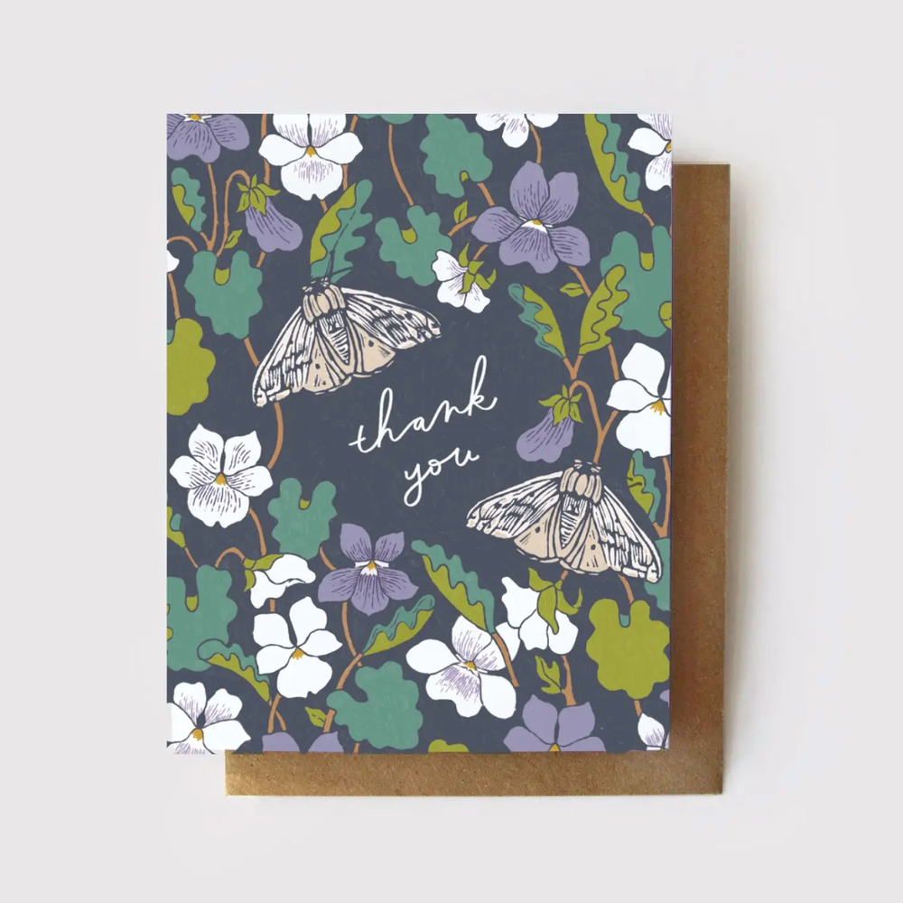 Root & Branch Paper Co. - Thank You Woodland Violet - Card