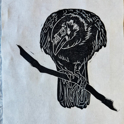 The Crow Commissions - Original Block Prints from Valori Wells