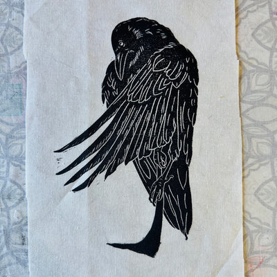 The Crow Commissions - Original Block Prints from Valori Wells