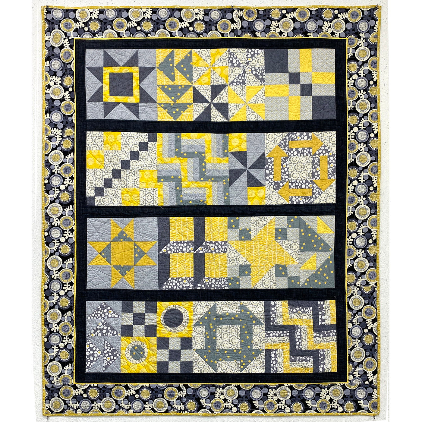 Partly Sunny, Partly Cloudy - Finished Quilt by Lawry Thorn