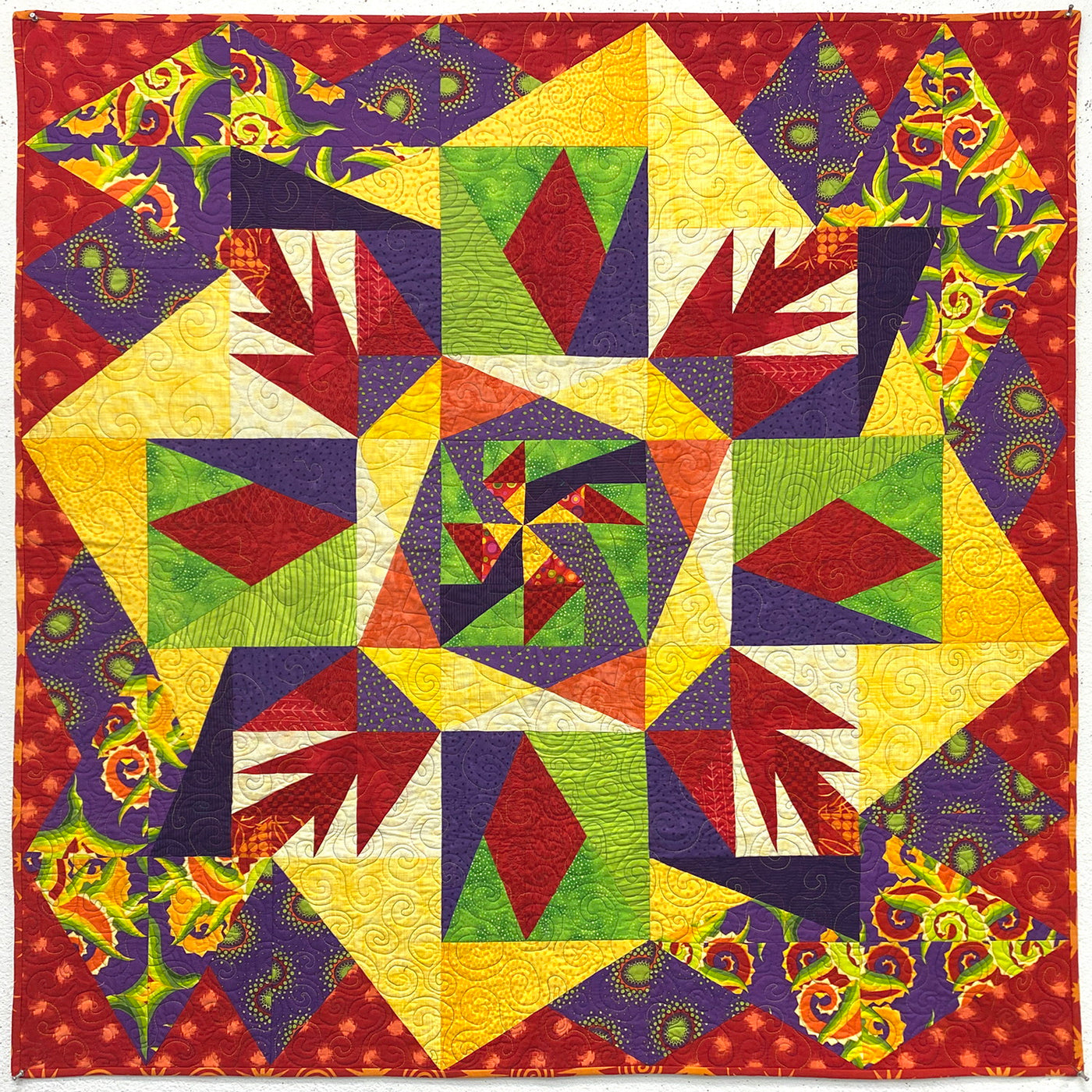 Metamorphosis - Finished Quilt by Lawry Thorn