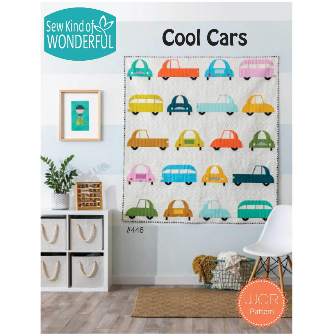 Cool Cars Pattern by Sew Kind of Wonderful