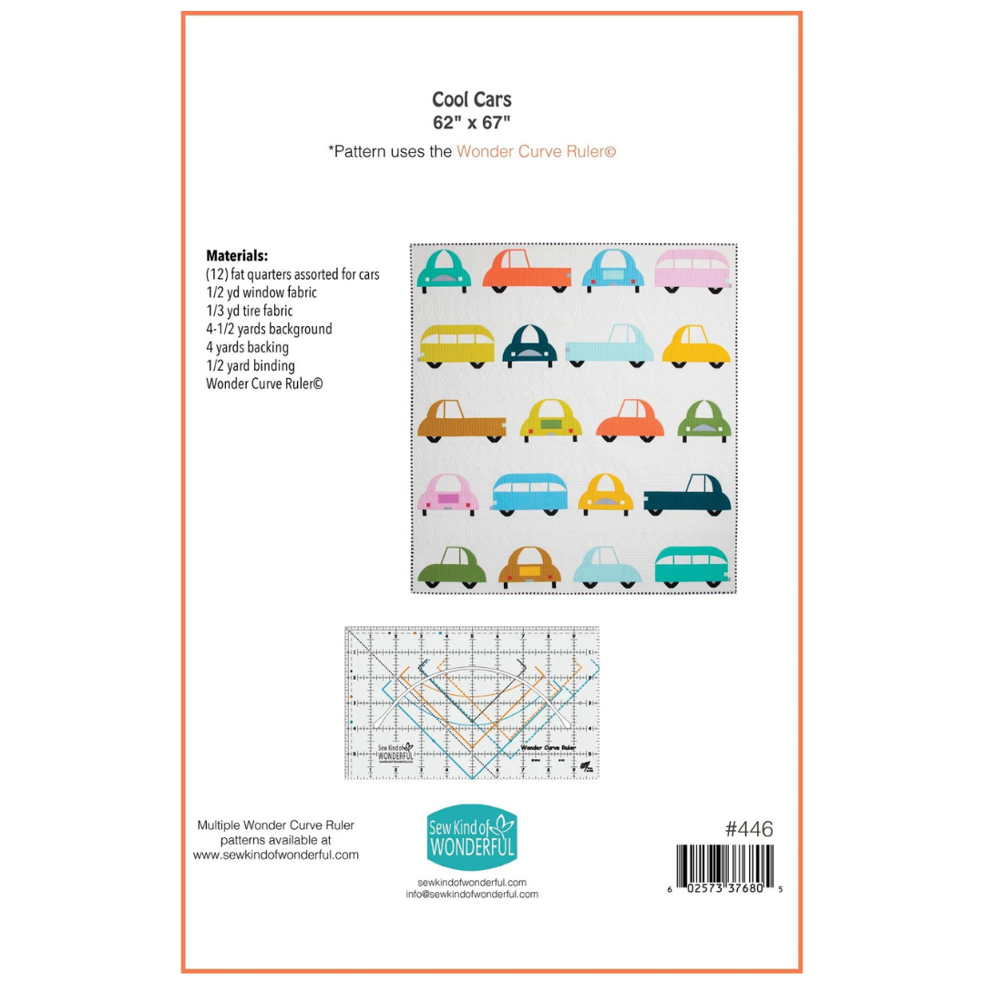 Cool Cars Pattern by Sew Kind of Wonderful