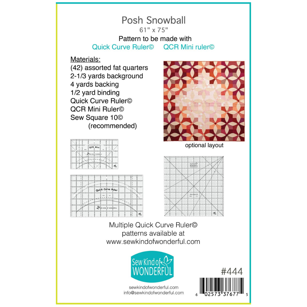 Posh Snowball Pattern by Sew Kind of Wonderful