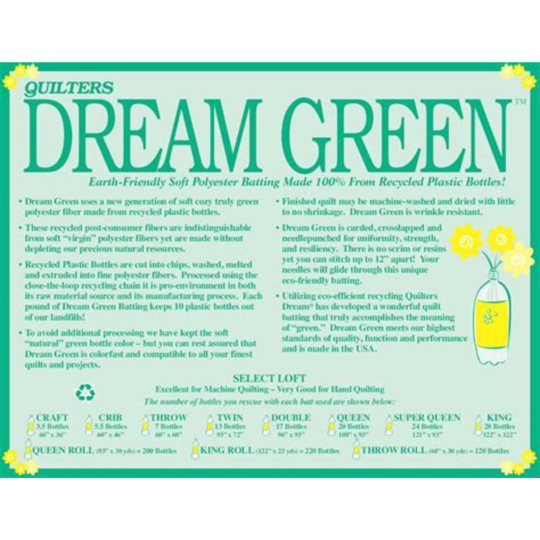 Quilters Dream Green Select Batting by the yard