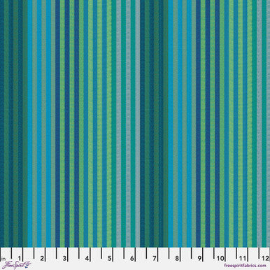 Kaffe Fassett Collective Caterpillar Stripe Aqua WSGP001.AQUA
