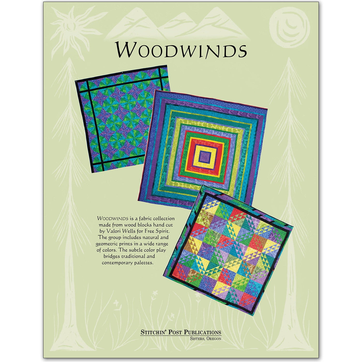 Woodwinds Trifold Quilt Pattern - PDF Download
