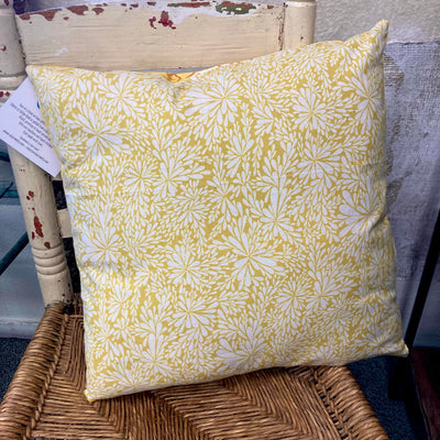 Block printed Gold Ice dyed pillows by Valori Wells