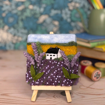 Mini Masterpiece: Fields of Lavender Needle Felt Kit